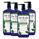 Dr Teal's Body Wash with Pure Epsom Salt, Relax & Relief with Eucalyptus & Spearmint, 24 fl oz (Pack of 4)