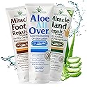 Miracle of Aloe 3-pack Assortment, includes 1 ounce tubes each of Miracle Foot Repair, Miracle Hand Repair and Aloe All Over