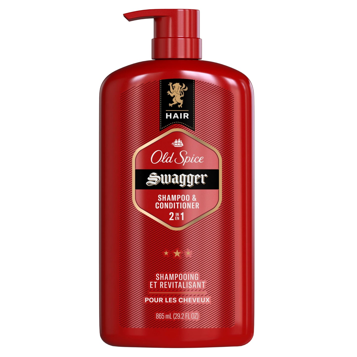Old Spice Swagger 2-in-1 Shampoo & Conditioner for Men, Cedarwood Lime Scent, Barbershop Quality Hair Care, 29.2 fl oz Each, Twin Pack