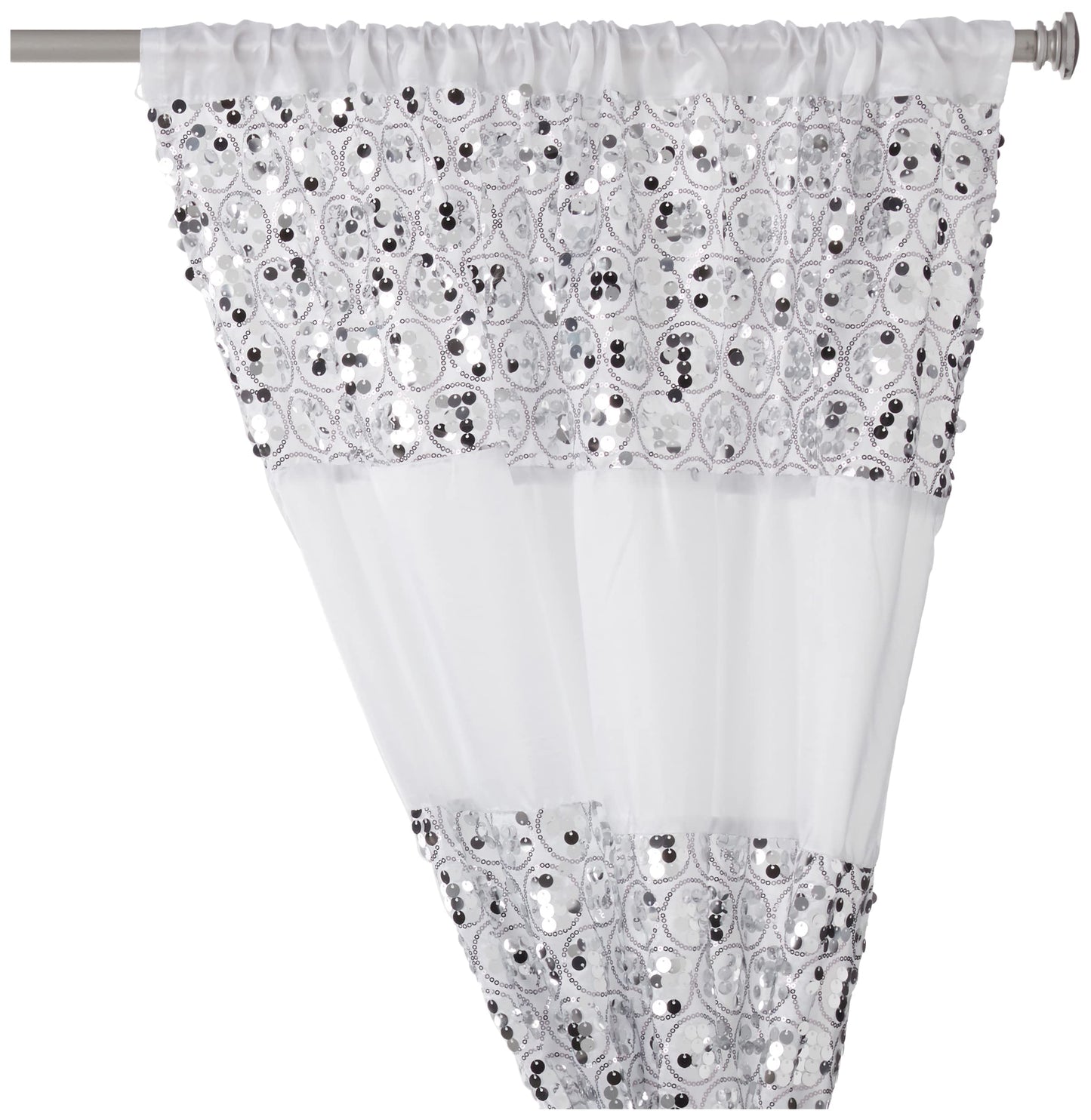 Popular Bath Sinatra White Window Curtain