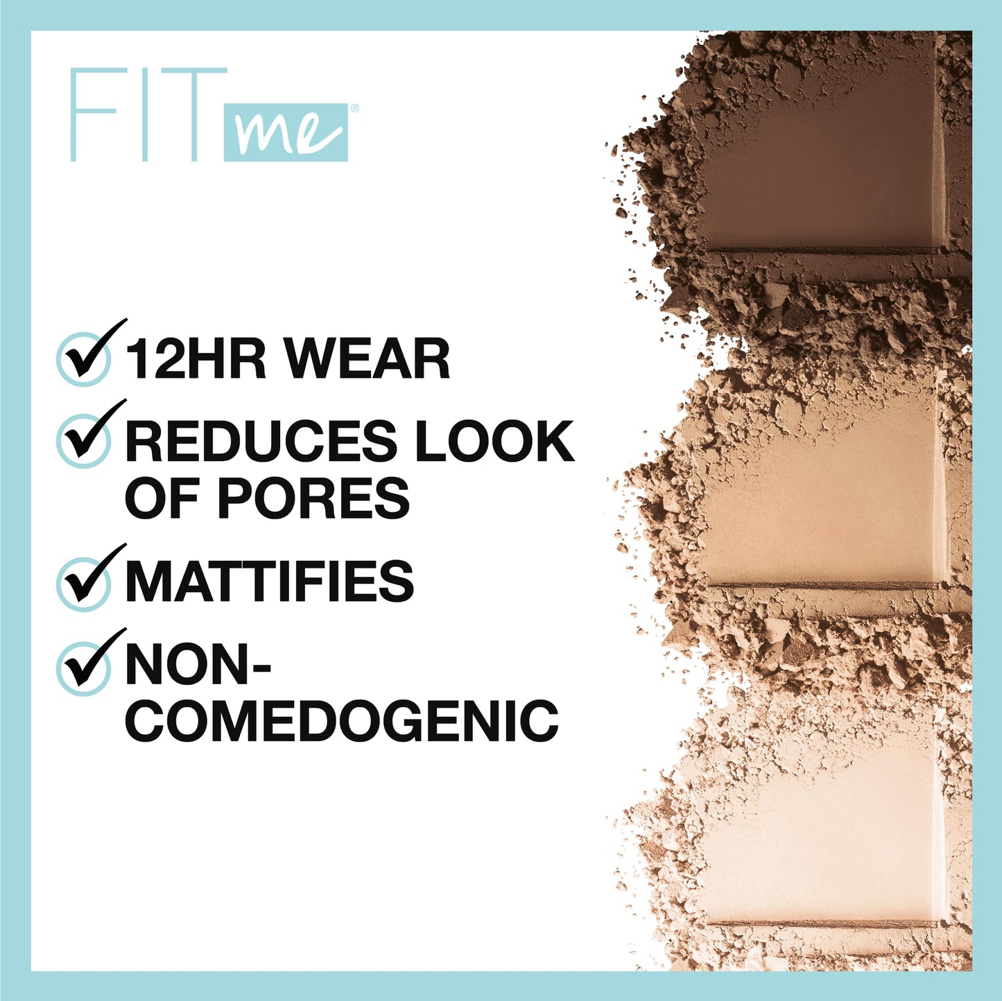 Maybelline Fit Me Matte + Poreless Pressed Face Powder Makeup & Setting Powder, Classic Beige, 1 Count