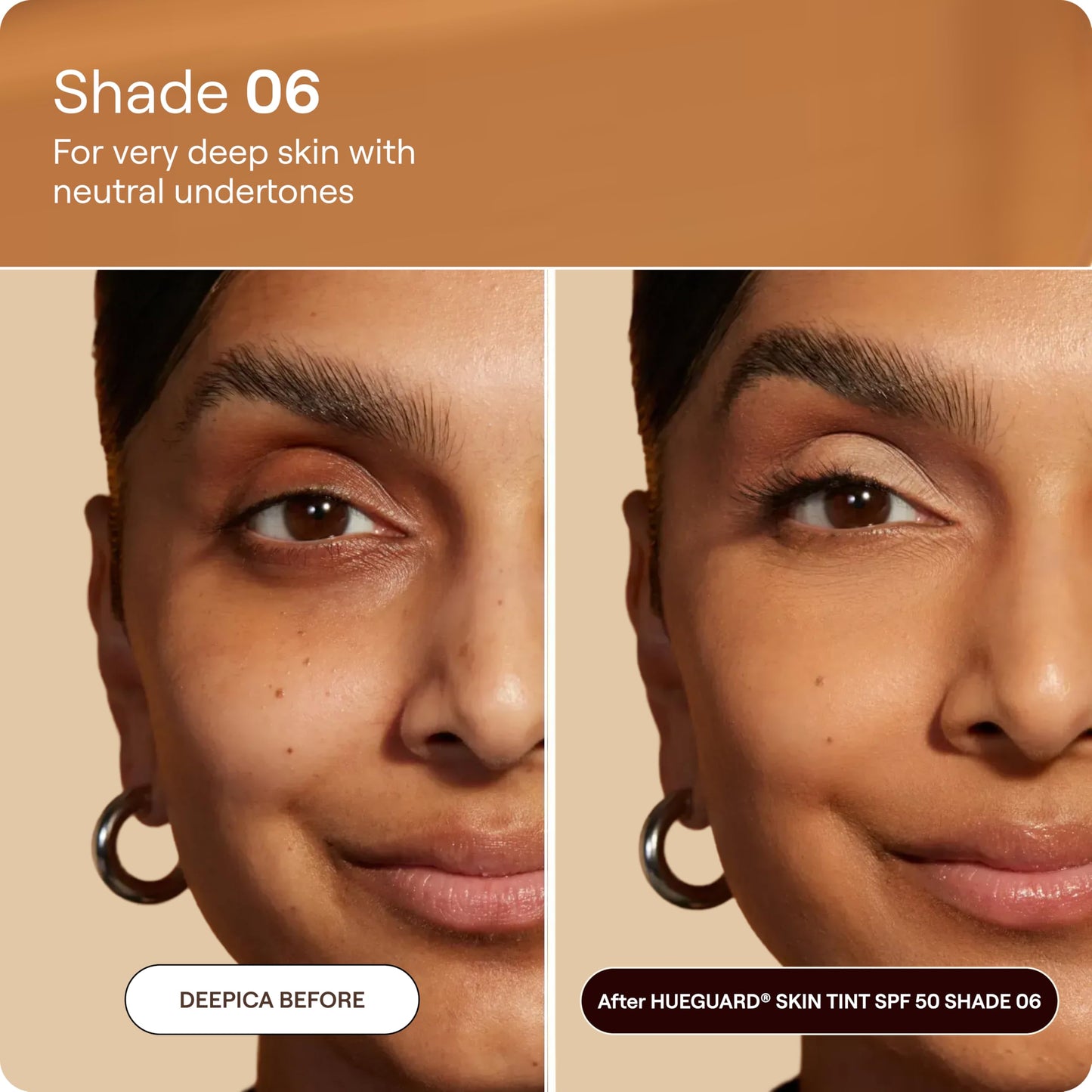 Live Tinted Hueguard Tinted Sunscreen SPF 50 - Mineral Sunscreen for Face, Skin Tint with Buildable Coverage, Dewy Glow Finish, Hydrating, Vegan