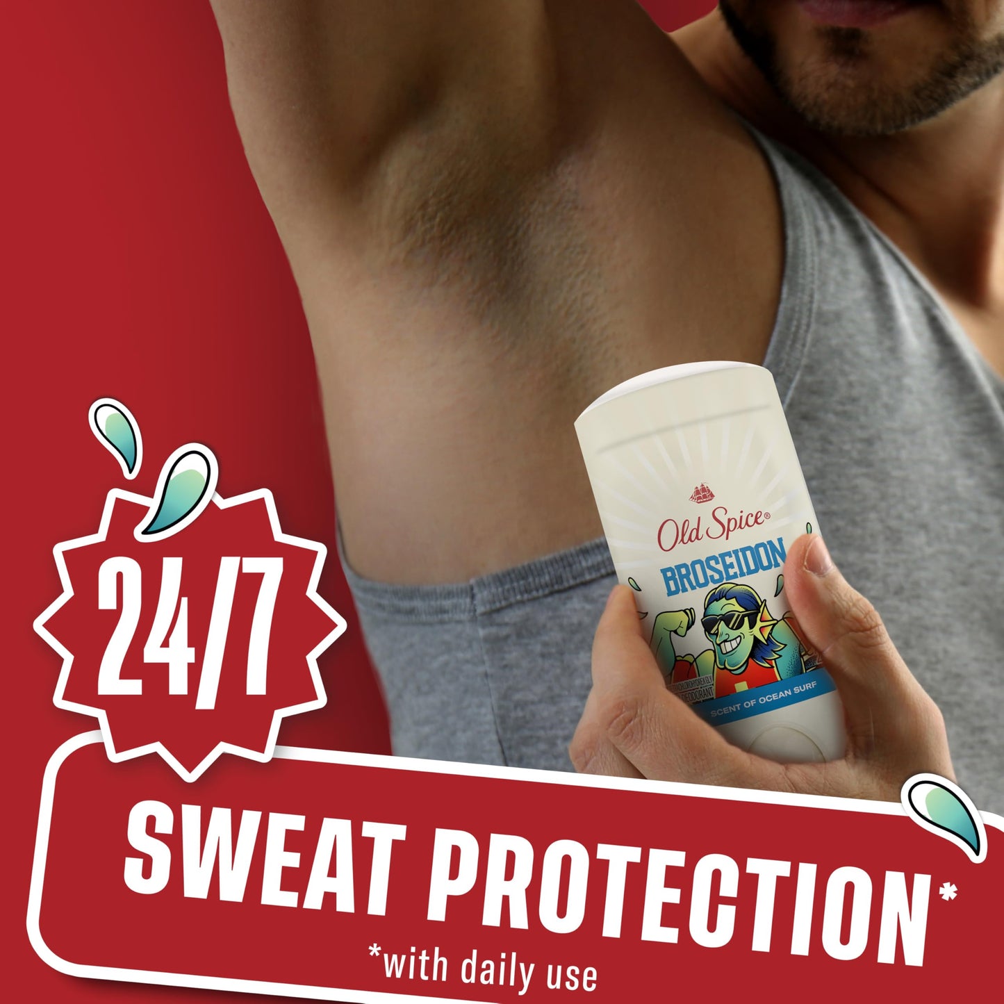 Old Spice Dry Feel Antiperspirant Deodorant for Men, Summerdudes, 24/7 Sweat & Odor Protection, 24/7 Sunny Freshness & Long Lasting Scent, Invisible Beauty and Personal Care Old Spice