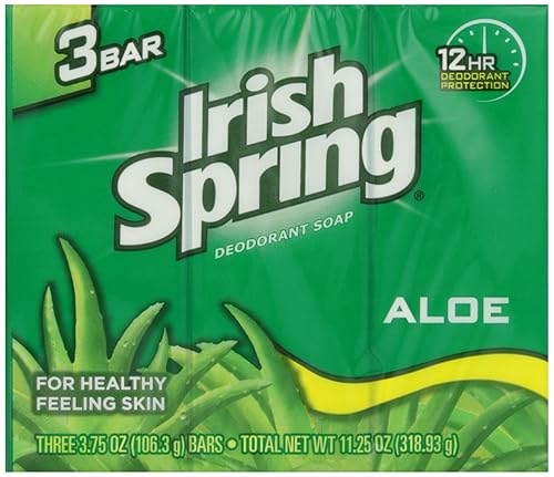Irish Spring Aloe Bar Soap, 3 ct