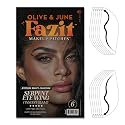 Fazit Makeup Patches - Halloween Serpent Eye Wings - Glow Up Make-Up Patches - Cute Glitter Makeup Accessories for Women - Cosmetic Glitter for Face