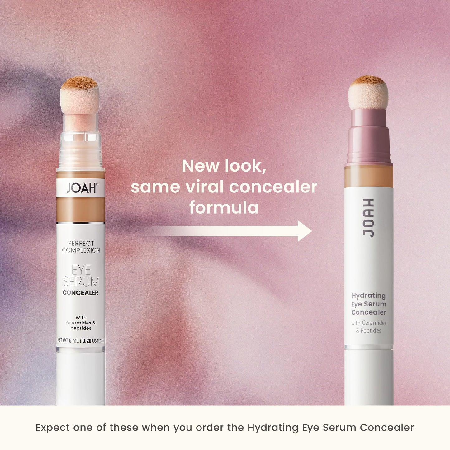 JOAH Perfect Complexion Under Eye Concealer and Serum, Korean Makeup, Hydrating Under Eye Concealer Stick for Dark Circles and Puffiness, Peptide