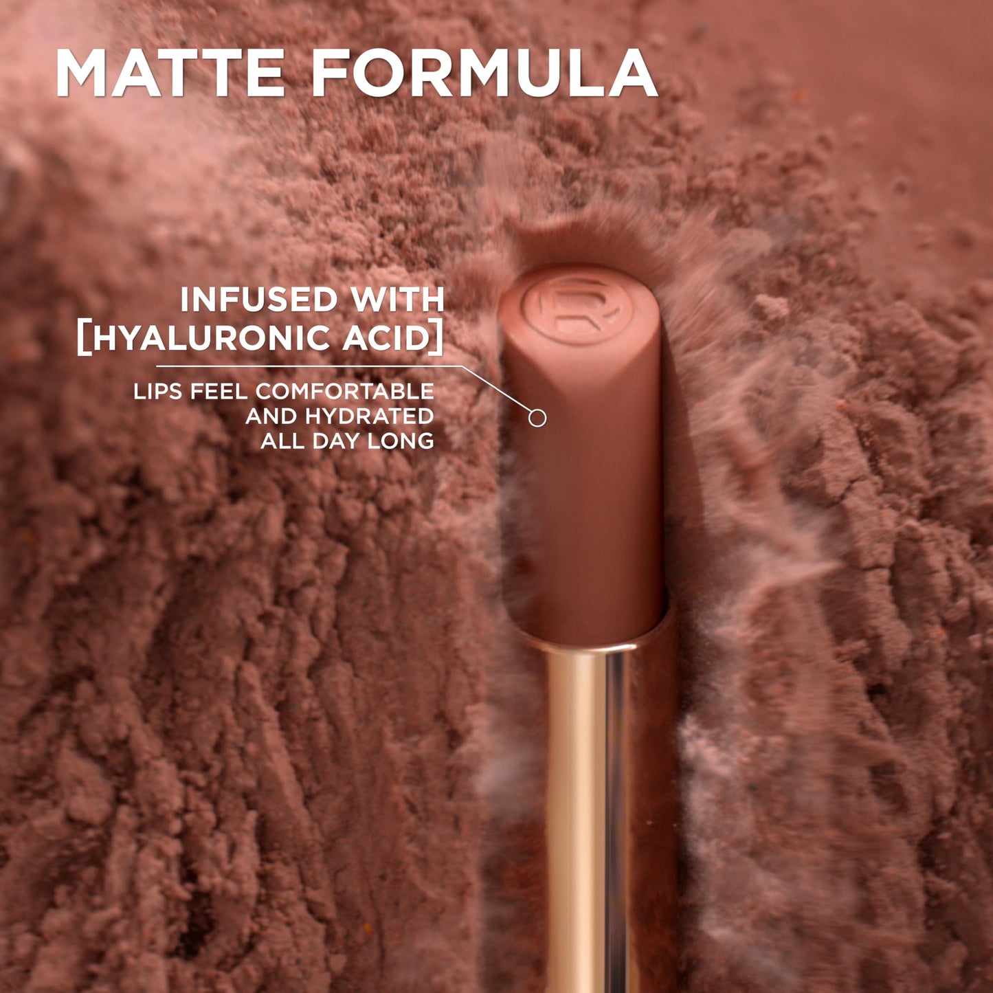 L'Oreal Paris Colour Riche Intense Volume Matte Lipstick, Lip Color Infused with Hyaluronic Acid for up to 16hr All Day Comfort, Le Plum Dominant,
