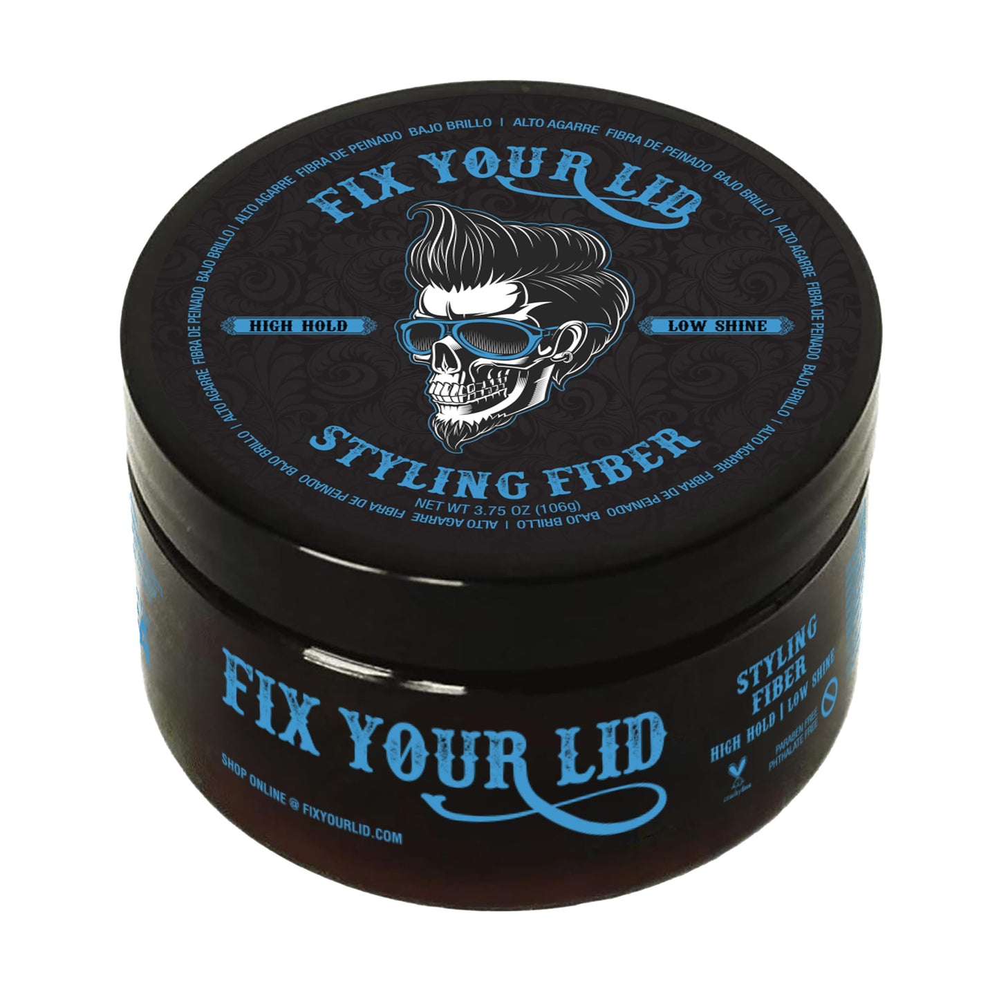 Fix Your Lid Hair Styling Fiber for Men & Boys – High Hold, Low Shine Styling Cream for Short Choppy Hair – Citrus Scent, 3.5 oz