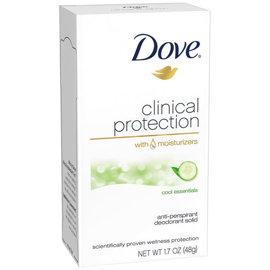 Dove Clinical Protection Antiperspirant Deodorant, Cool Essentials 1.7 Ounce, (Pack of 2) Beauty and Personal Care Dove