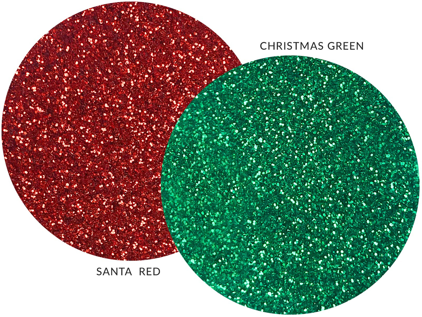 MARBLERS Twinkle Face & Body Glitter Duo [Santa Red & Christmas Green] 0.36oz (10g) | Non-Toxic | Cruelty-Free | Eyeshadow, Nail Polish, Nail Art |