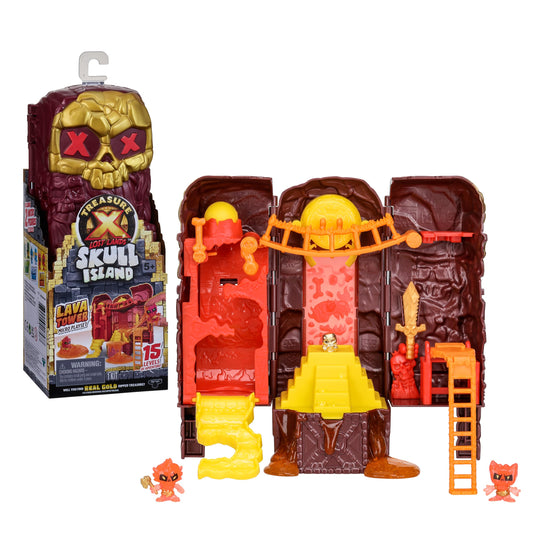 Treasure X Lost Lands Skull Island Lava Tower Micro Playset, 15 Levels of Adventure. Survive The Traps and Discover 2 Micro Sized Action Figures.…
