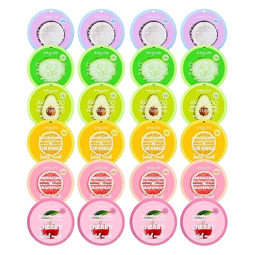 SpaLife Beauty Winter Skin Christmas Face Mask Bundle | Korean Facial Masks | Hydrating, Moisturizing and Firming Sheet Mask Set | Christmas Gifts
