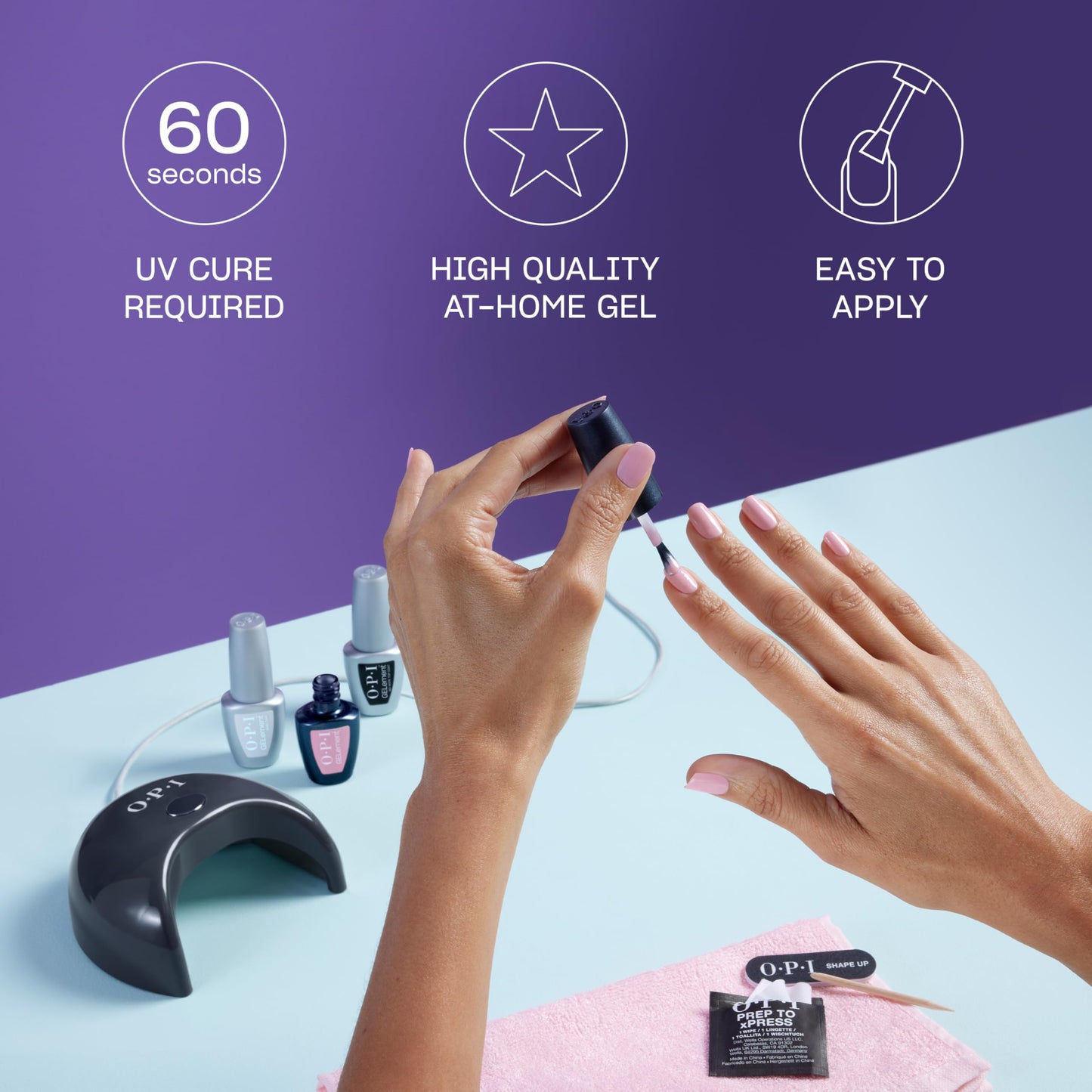 OPI GELement EMOtional | Opaque Dark Black Crème LED Cure Gel Nail Polish | DIY Salon Quality Gel Manicure | Vegan Formula, Durable Wear with High Beauty and Personal Care OPI