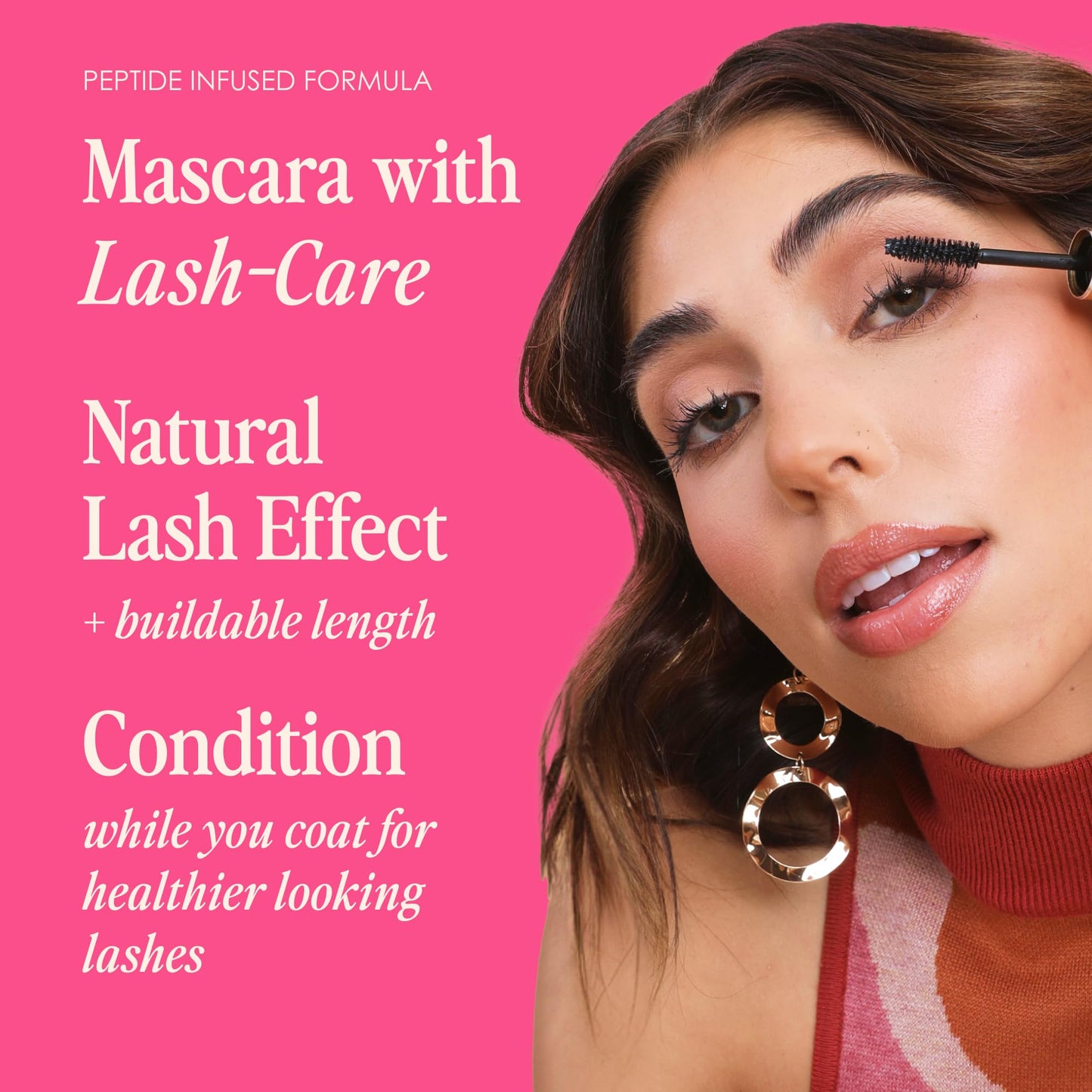 Grande Cosmetics GrandeMASCARA Conditioning Peptide Mascara - Buildable Volume & Length, Water-Resistant & Clump-Free - Lash & Extension Friendly