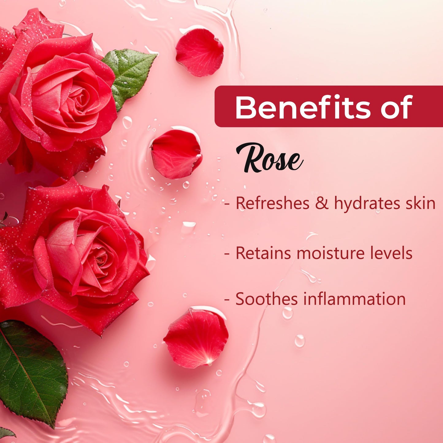Good Vibes Rose Glow Face Toner Spray | Balances pH | Minimize Pores | Refreshing & Hydrating Facial Mist | Paraben & Alcohol Free | 4.06 Fl Oz/120ml