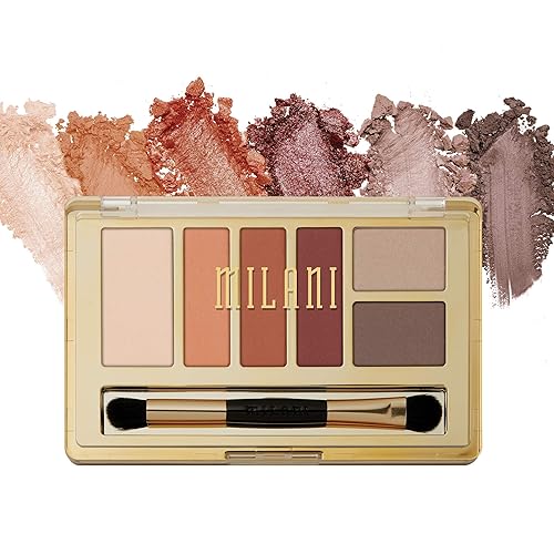 Milani Everyday Eyes Eyeshadow Palette - Modern Mattes (0.21 Ounce) 6 Cruelty-Free Matte or Metallic Eyeshadow Colors to Contour & Highlight