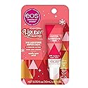 eos Holiday Lip Butter Gift- Candy Cane Swirl Super Balm, 24H Moisture, Stocking Stuffers, 0.35 fl oz