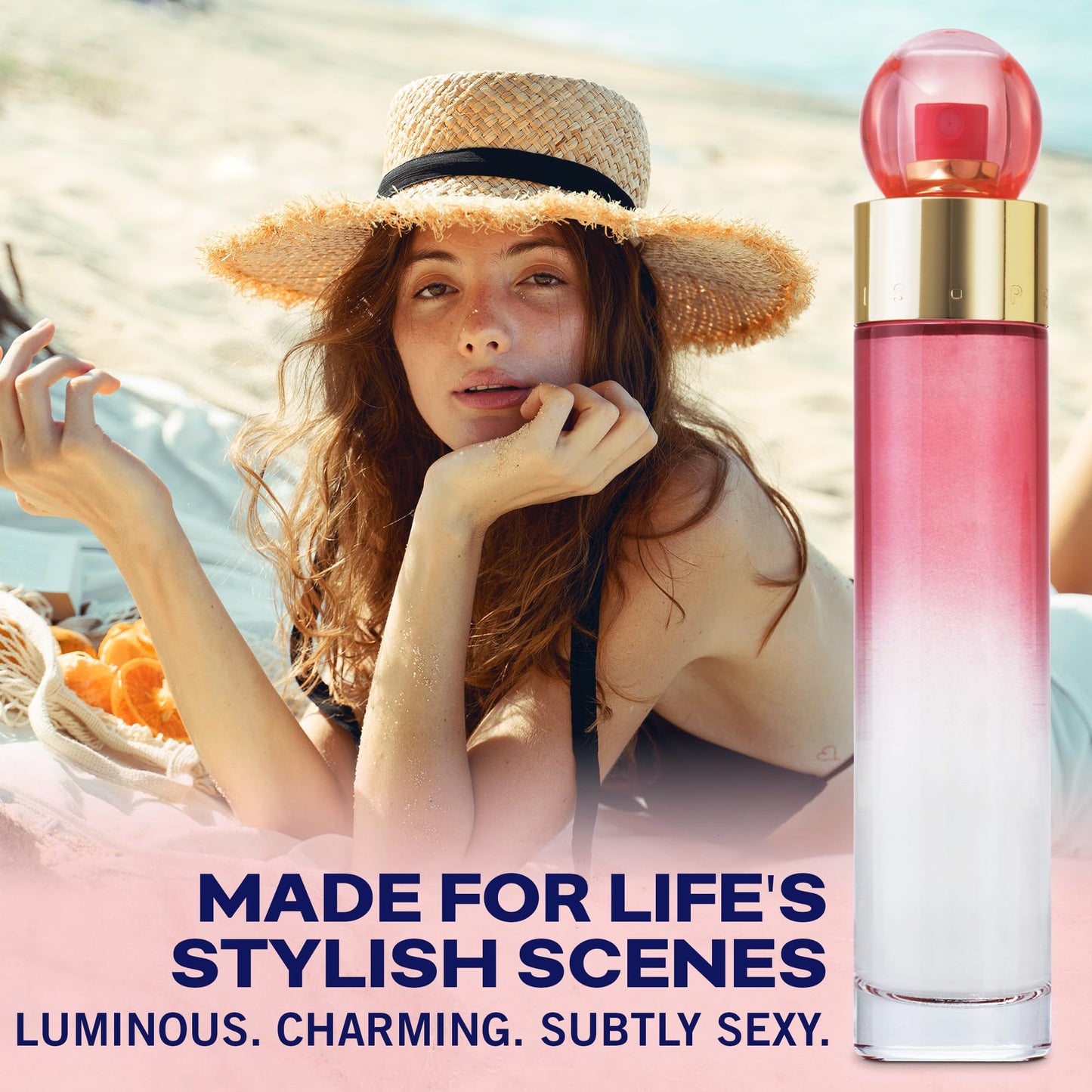 Perry Ellis 360° Coral Eau De Parfum Spray for Women - Perfume for Women, Floral & Fruity Fragrance, EDP, Designer Scent for Her, Long Lasting - 3.4