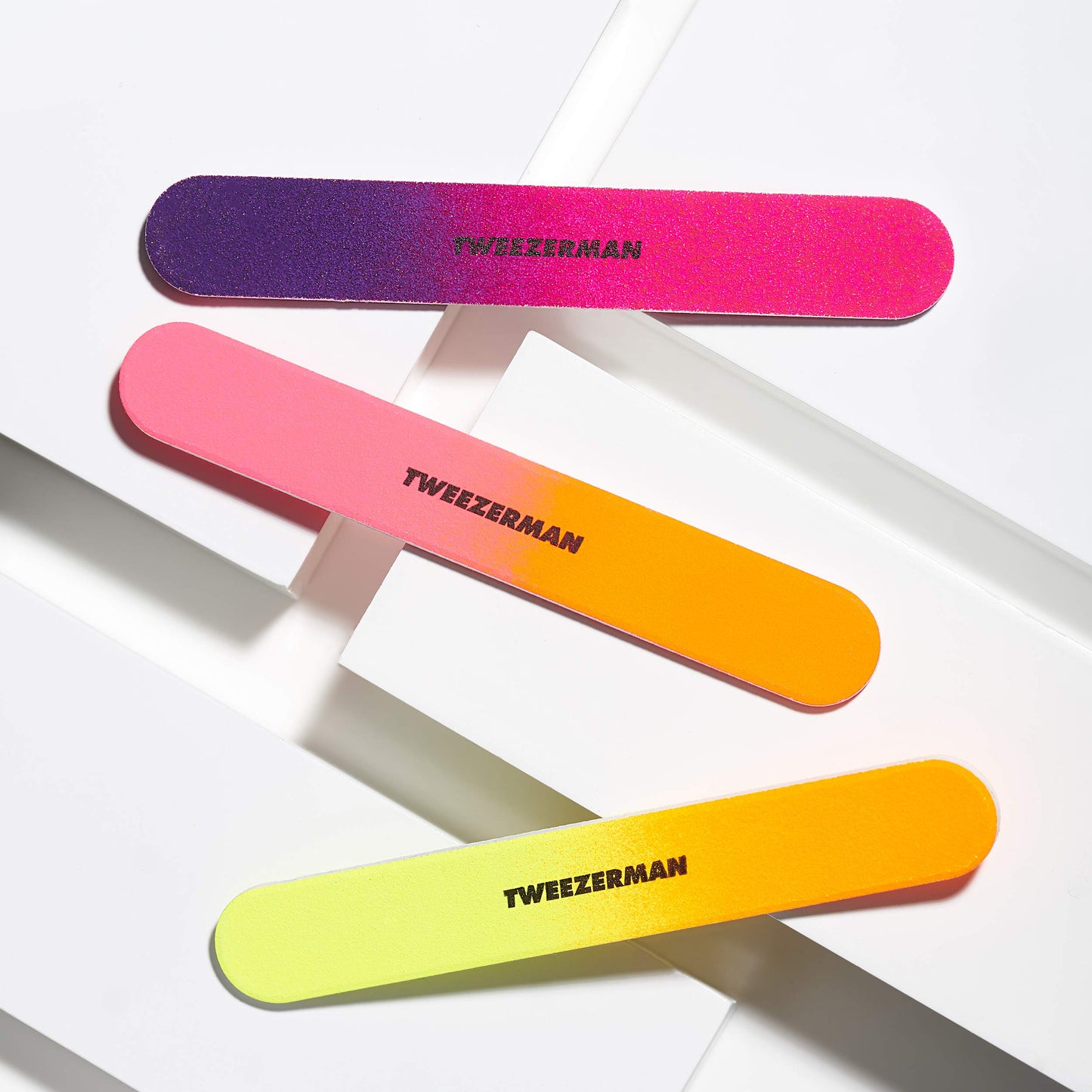 Tweezerman Neon Hot Nail Filemates, 3 Count