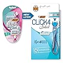 BIC Soleil Bella Click Women's 4-Blade Disposable Razor, 1 Handle and 4 Cartridges