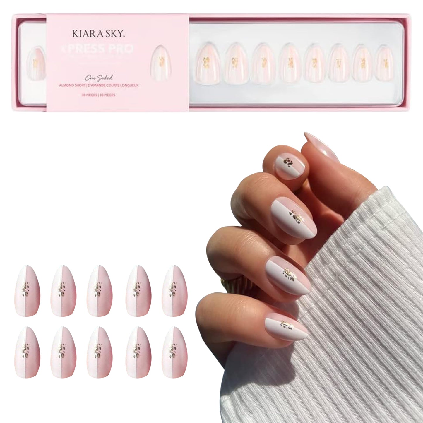 KIARA SKY PROFESSIONAL NAILS XPRESS PRO 100% ACRYLIC PRESS ON NAILS (One Sided) Beauty & Personal Care KIARA SKY