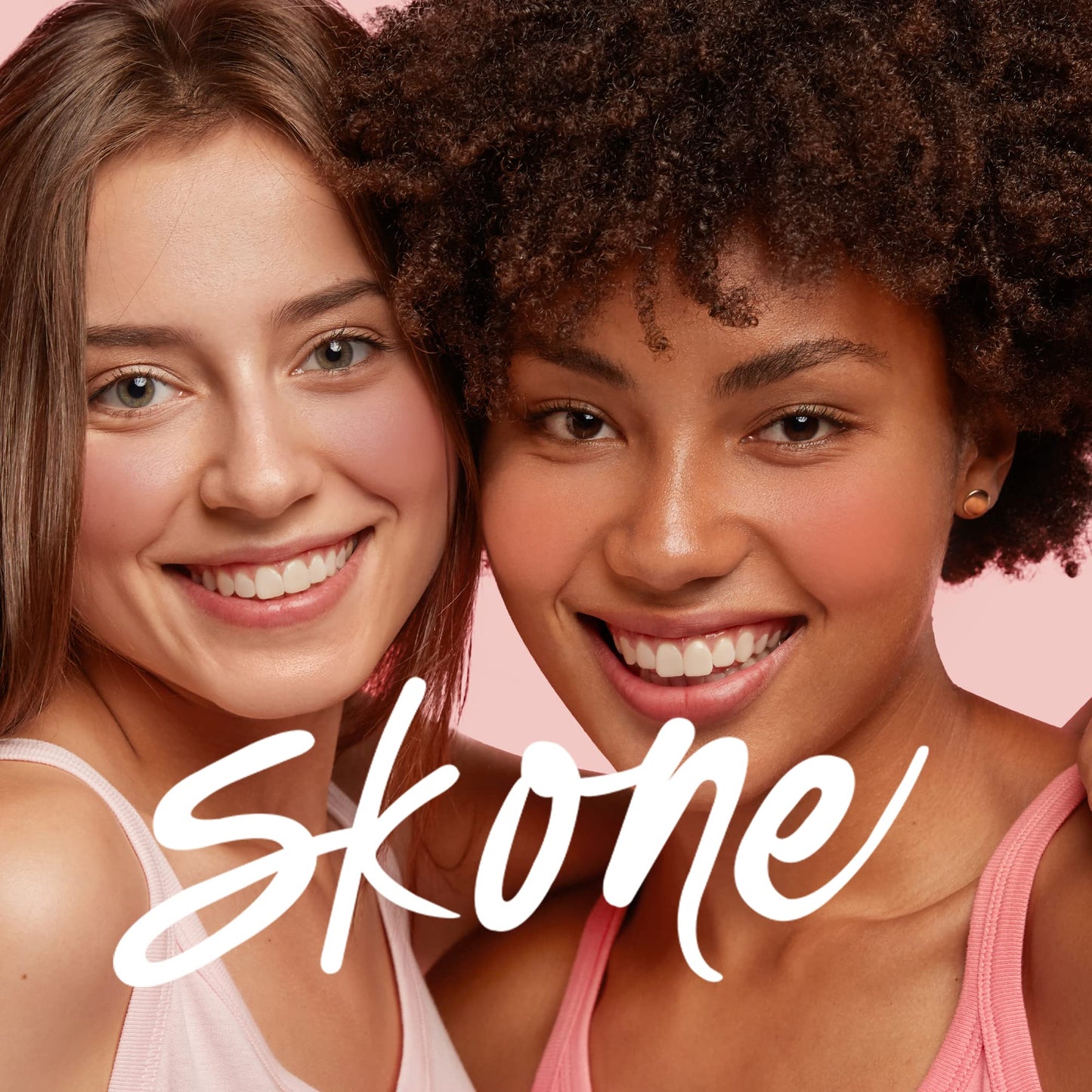 Skone Flushed & Flirtatious Make up Blush Palette - Blush Makeup as Eyeshadow, Blush, Highlighter in One Palette - Matte & Shimmer Glow of Pink