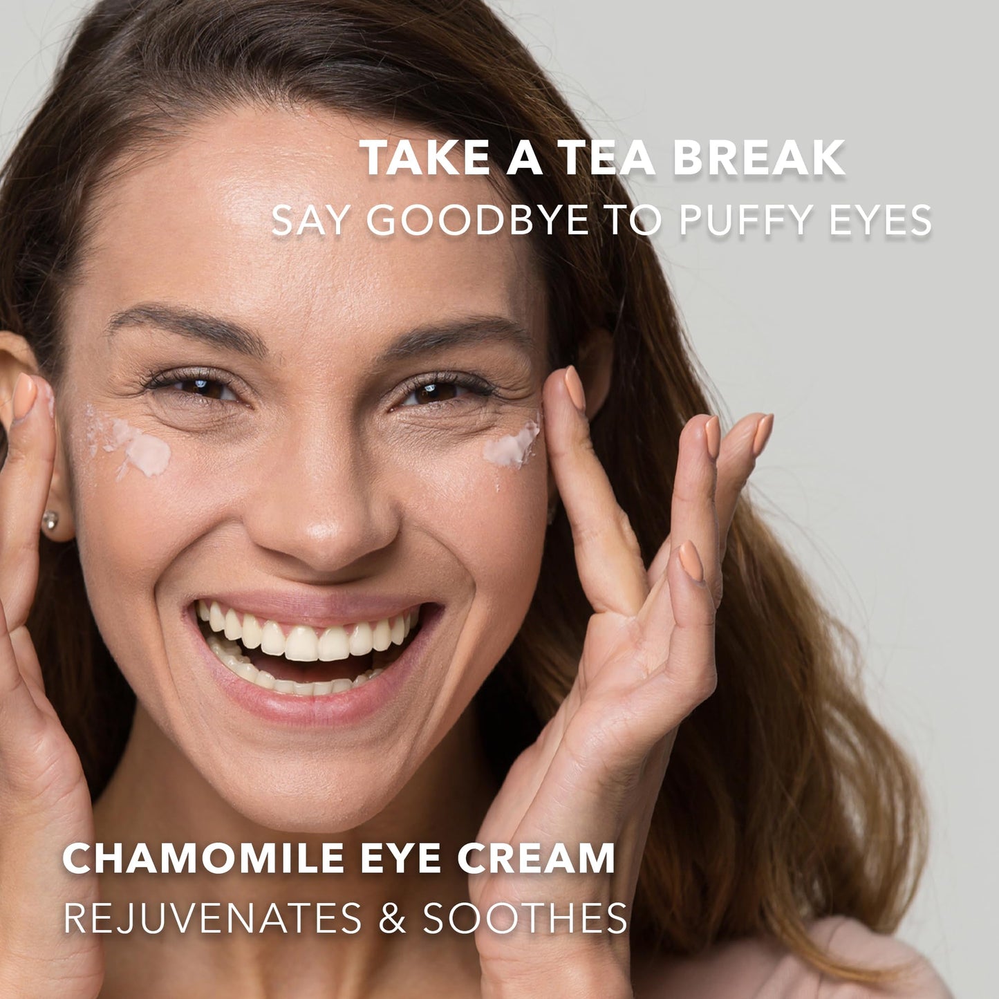Earth To Skin Tea Time Chamomile Eye Cream - Hydrating & Soothing Eye Treatment with Vitamin E, Vitamin C & Jojoba Oil - 0.75 fl oz