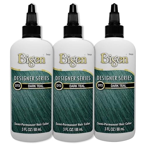 Bigen DT3 Dark Teal Designer Series Semi-Permanent Hair Color (pack of 3)