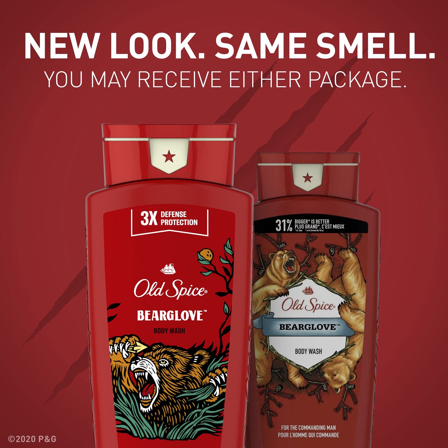 Old Spice Body Wash for Men, Wild Collection Bear Glove Scent, 21 Fl Oz (Pack Of 4)