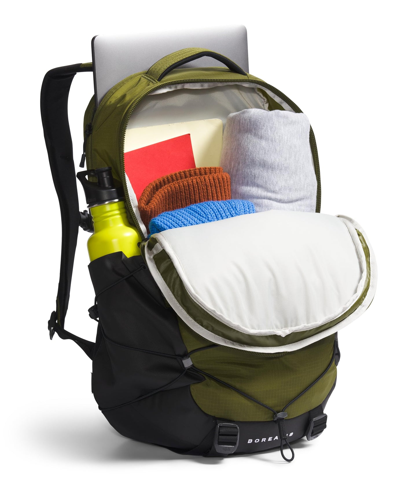 THE NORTH FACE Borealis Commuter Laptop Backpack, Forest Olive/TNF Black, One Size