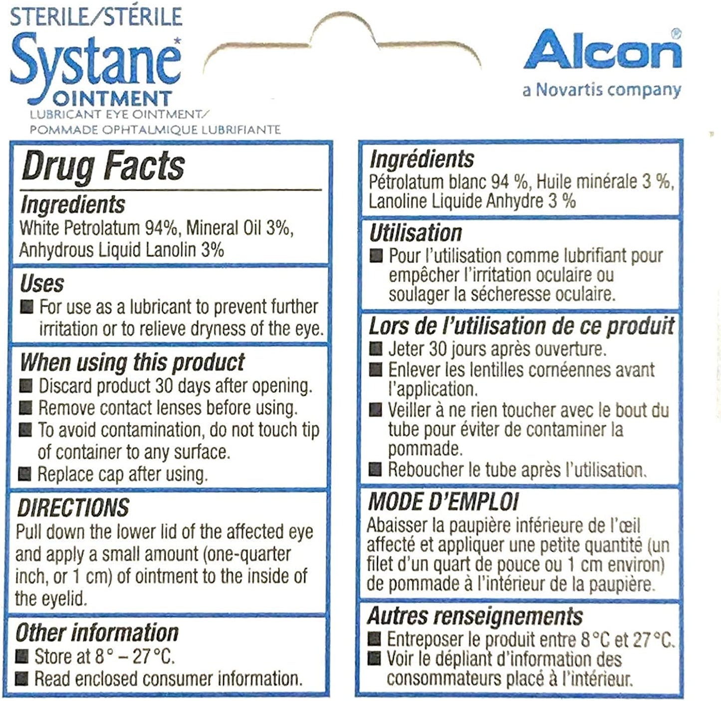 Systane Lub Eye Nightime Ointment 3.5g (2 Pack) 0.12 Ounce