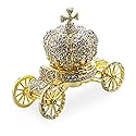 BestPysanky Crystal Coach Crown Jewelry Trinket Box Figurine