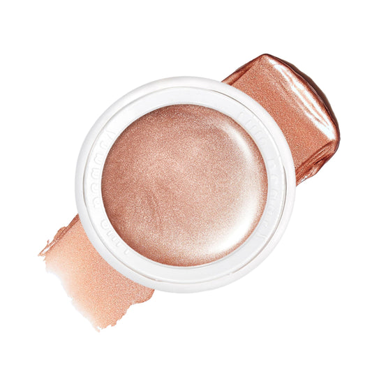 RMS Beauty Luminizer Highlighter - Creamy Light-Reflective Organic Face Makeup Palette for Dewy, Glowing & Nourished Skin - Peach (0.17 Ounce)