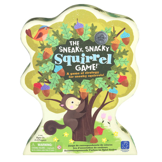 Educational Insights The Sneaky, Snacky Squirrel Game - Cute Preschool Board Games for Kids, Toddler Fine Motor Skills, Color Matching Kids Games and…