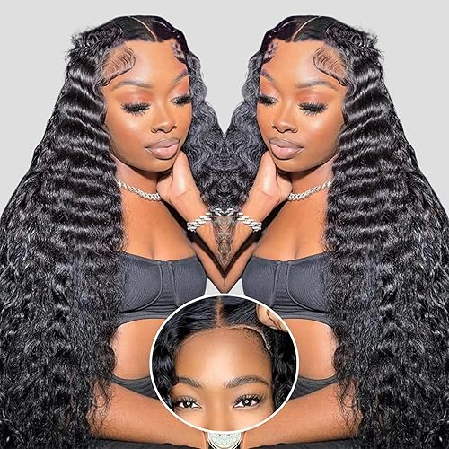 Wear and Go Glueless Wigs Human Hair Pre Plucked Pre Cut 200% Dentisy Loose Deep Wave 5x5 HD Closure Wigs Human Hair 12A Glueless Wig Human Hair