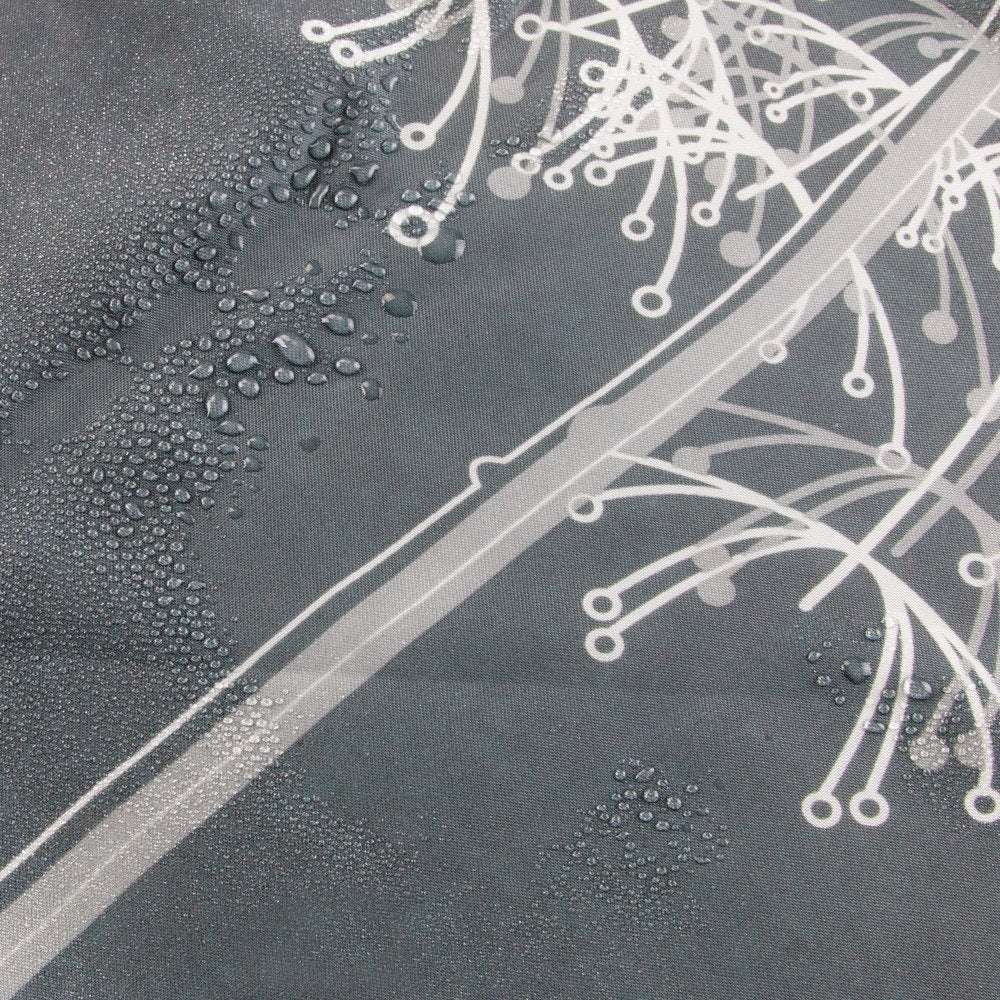 iDesign Dandelion Fabric Shower Curtain Water-Repellent and Mold- and Mildew-Resistant for Master, Guest, Kids', College Dorm Bathroom, 72" x 72"…