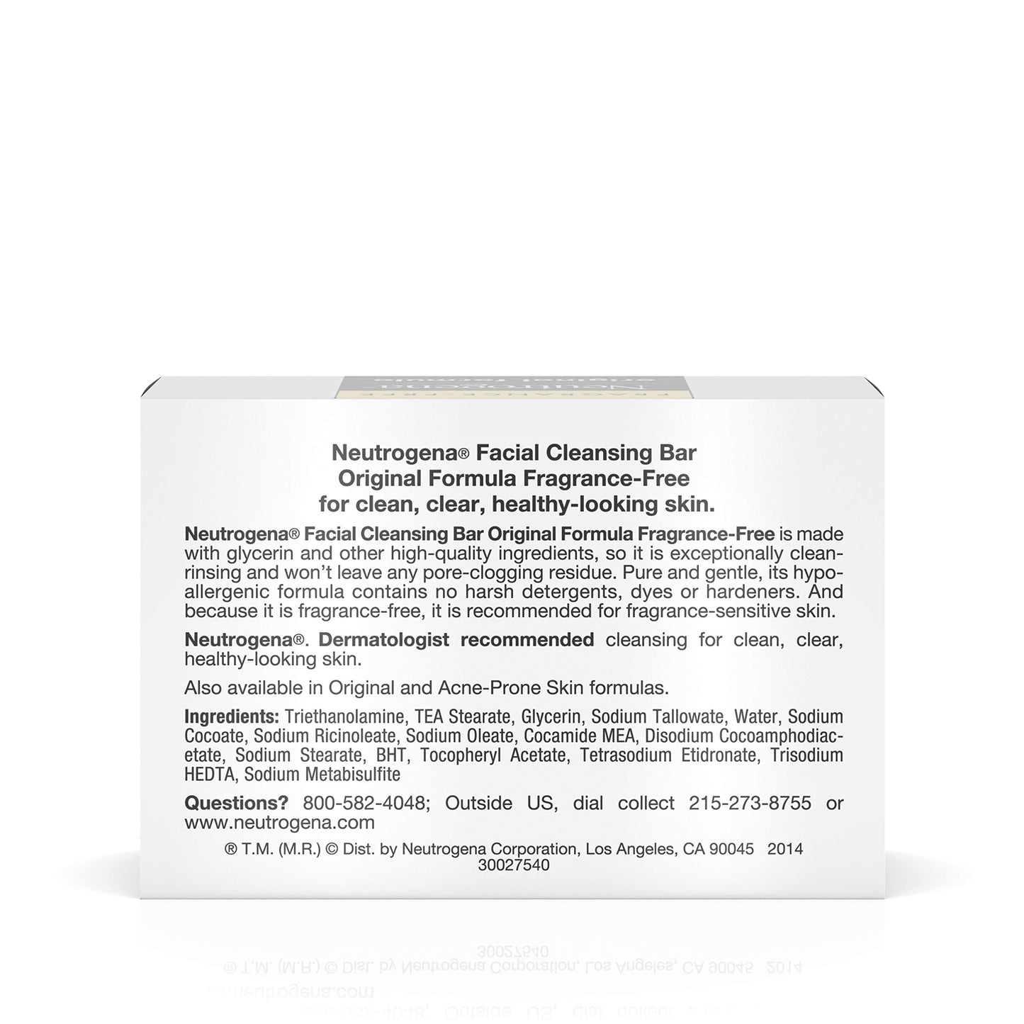 Neutrogena Face Cleansing Bar - Fragrance Free - 3.5 oz