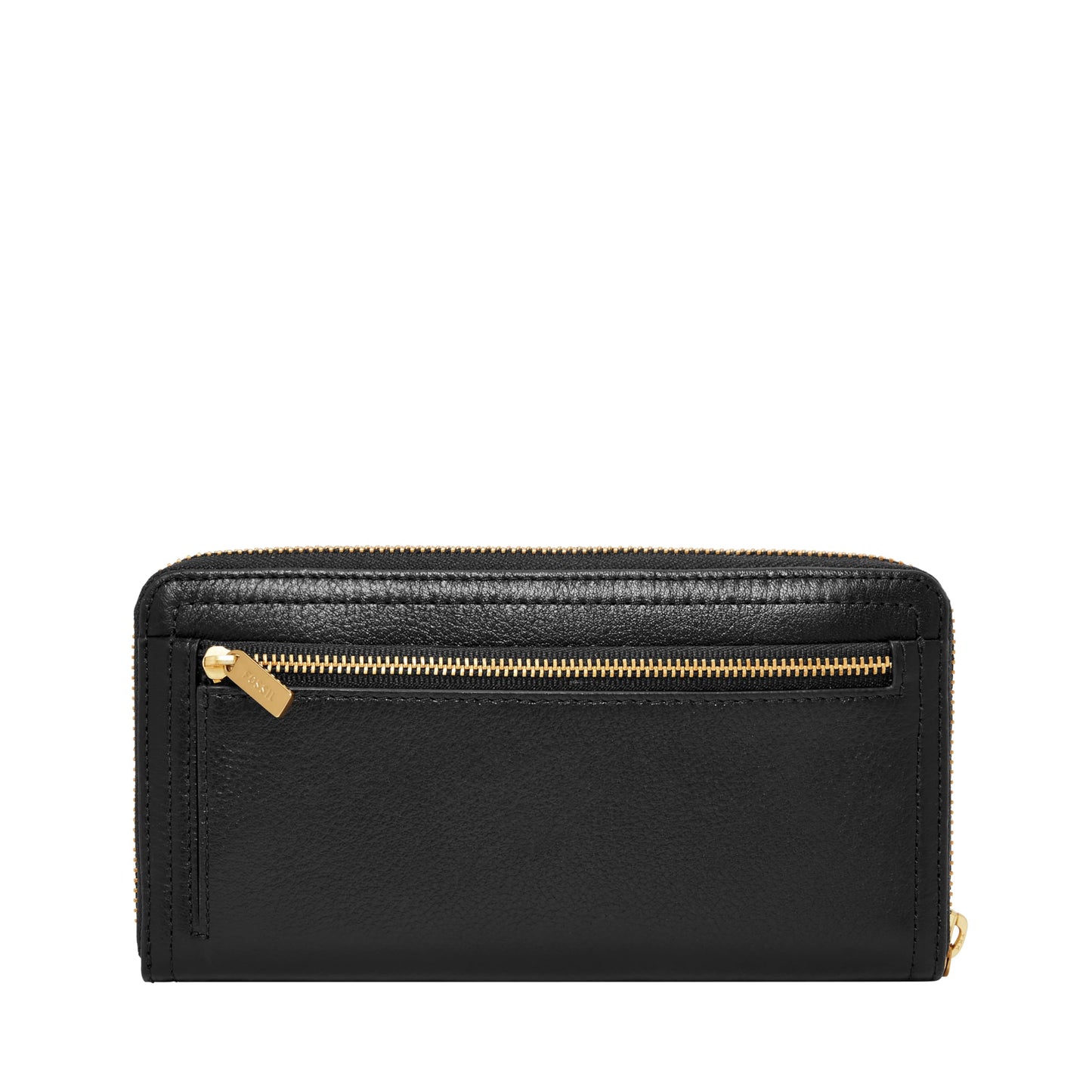 Fossil Logan Zip Around Clutch Wallet, Black
