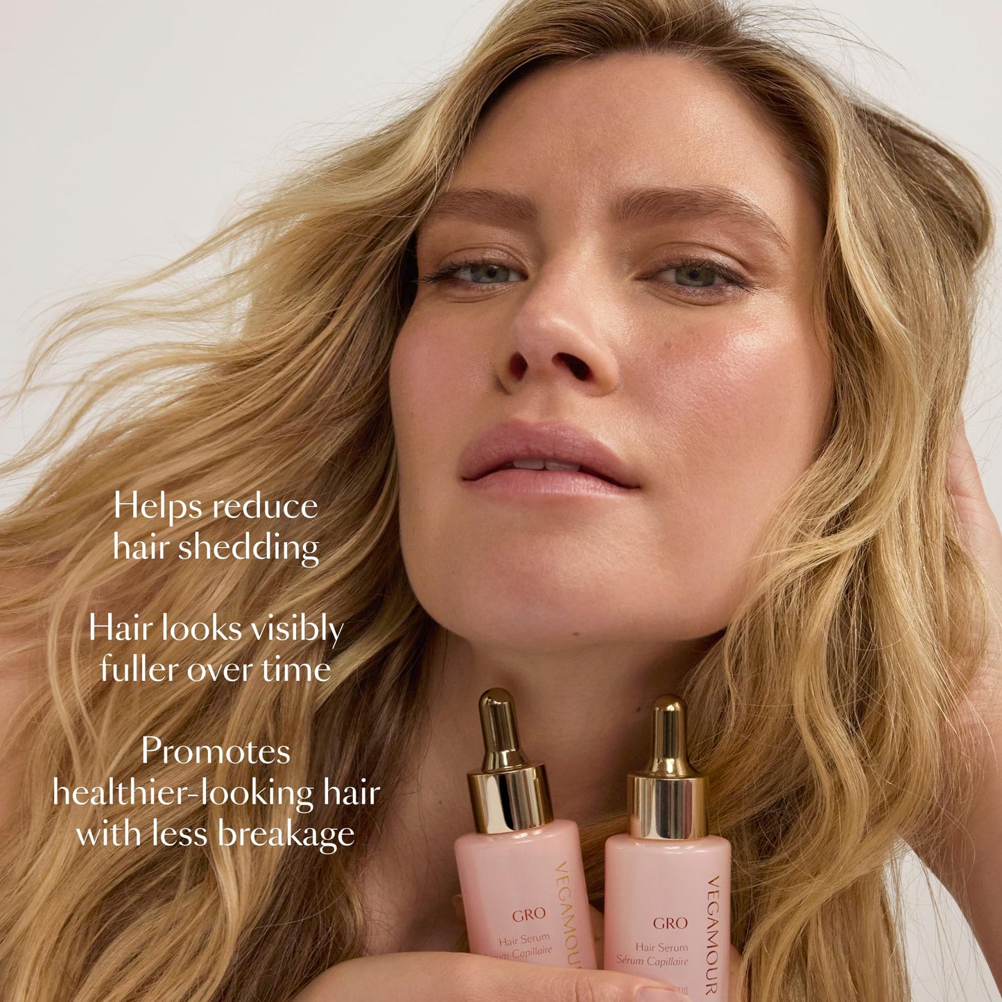 VEGAMOUR GRO Hair & Scalp Serum for Women & Men - Reduces Shedding, Fuller-Looking Hair, Lightweight Non-Oily Formula, Bergamot Scent, Vegan Beauty and Personal Care VEGAMOUR