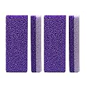 4 Pcs Foot Exfoliator Pedicure Tool Foot Callus Remover Scrubber (Purple)