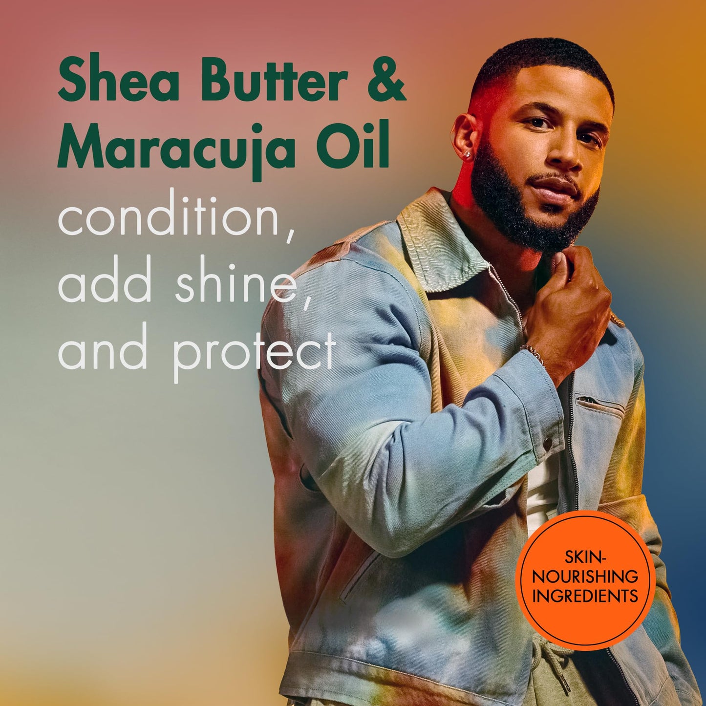 SheaMoisture Beard Kit for Men - Beard Wash, Conditioning Beard Oil, Full Beard Detangler + Beard Balm with Shea Butter & Maracuja Oil, Gifts for Men