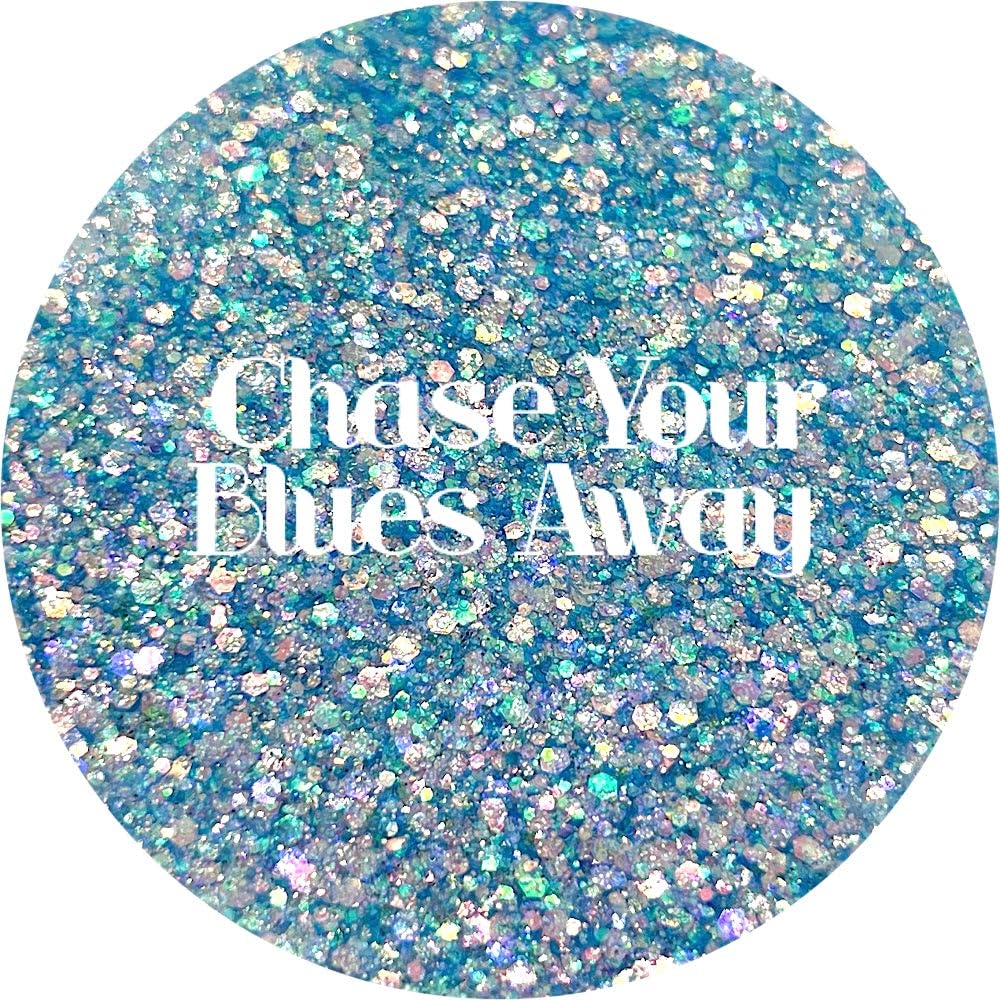 Blue Polyester Glitter | Craft Glitter | Glitter for Arts & Crafts | Tumblers | Cosmetics | Nails | Epoxy Resin Art | Slime | DIY | Body Glitter | 1