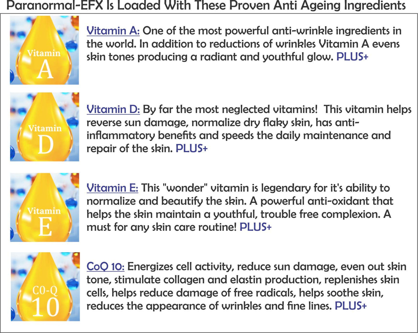 AminoGenesis ParanormalEFX Advanced Anti-Aging Rejuvenating Super Serum 2 oz (Sun Damage, Collagen, Elastin Boosting w/Vitamins A, E, D, Tremella