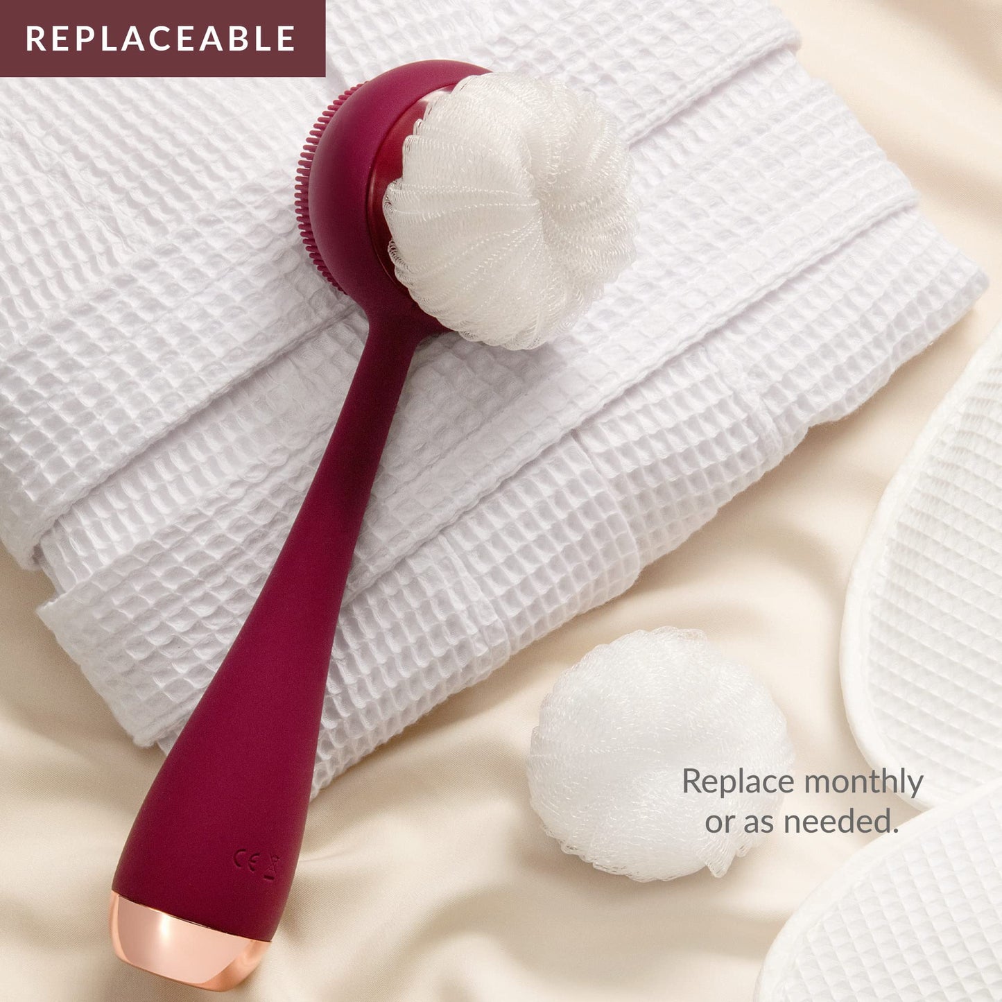 PMD Beauty silverscrub Silver-Infused Loofah Replacements,2 ct.