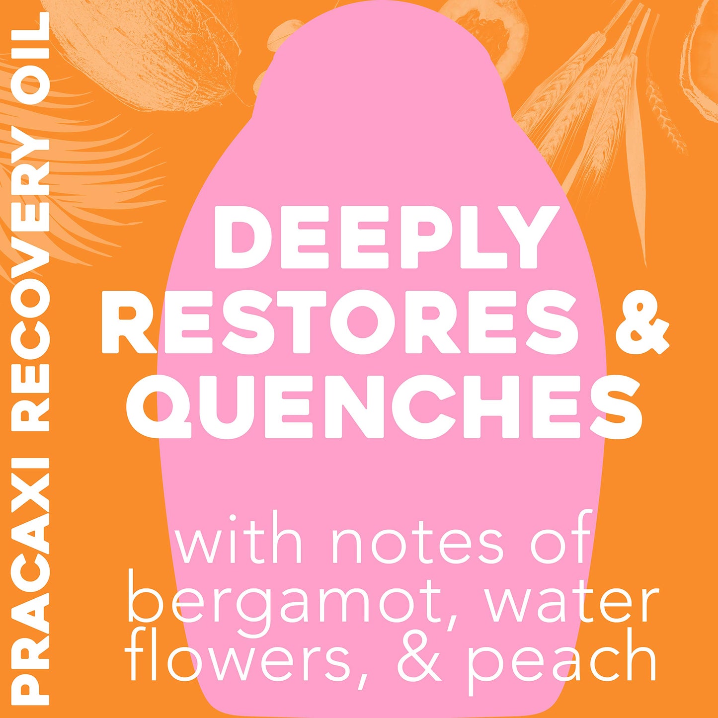 OGX Deeply Restoring + Pracaxi Recovery Oil AntiFrizz Deep Conditioning InShower Moisture Treatment with Murumuru Butter SulfateFree Surfactants Hair