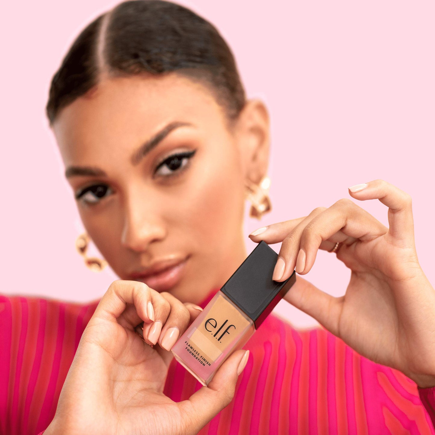 e.l.f. Flawless Finish Foundation, Lightweight Oil Free, Caramel previously Almond, 0.68 Fl Oz