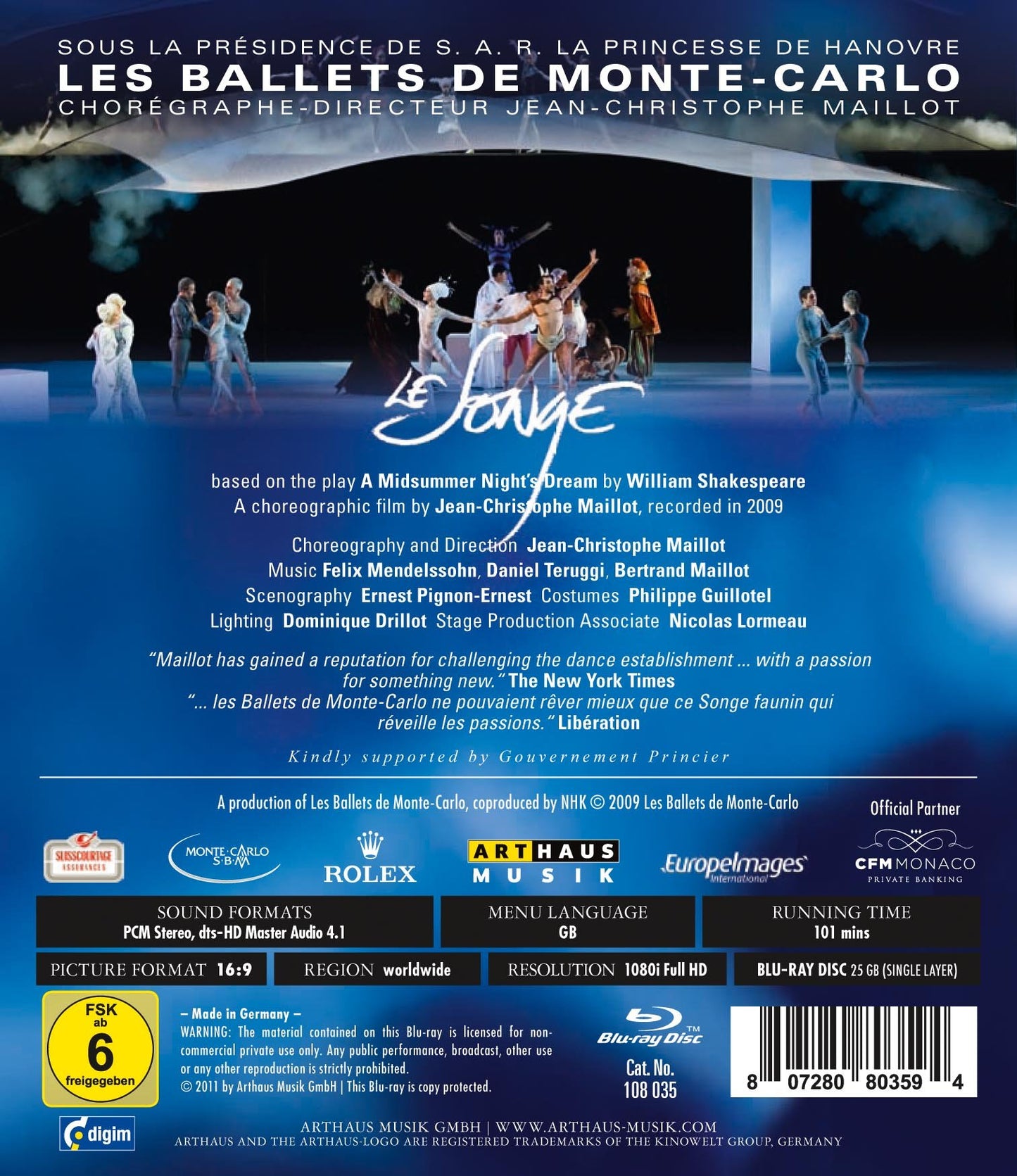 Maillot, Jean-Christophe - Le Songe [Blu-ray]