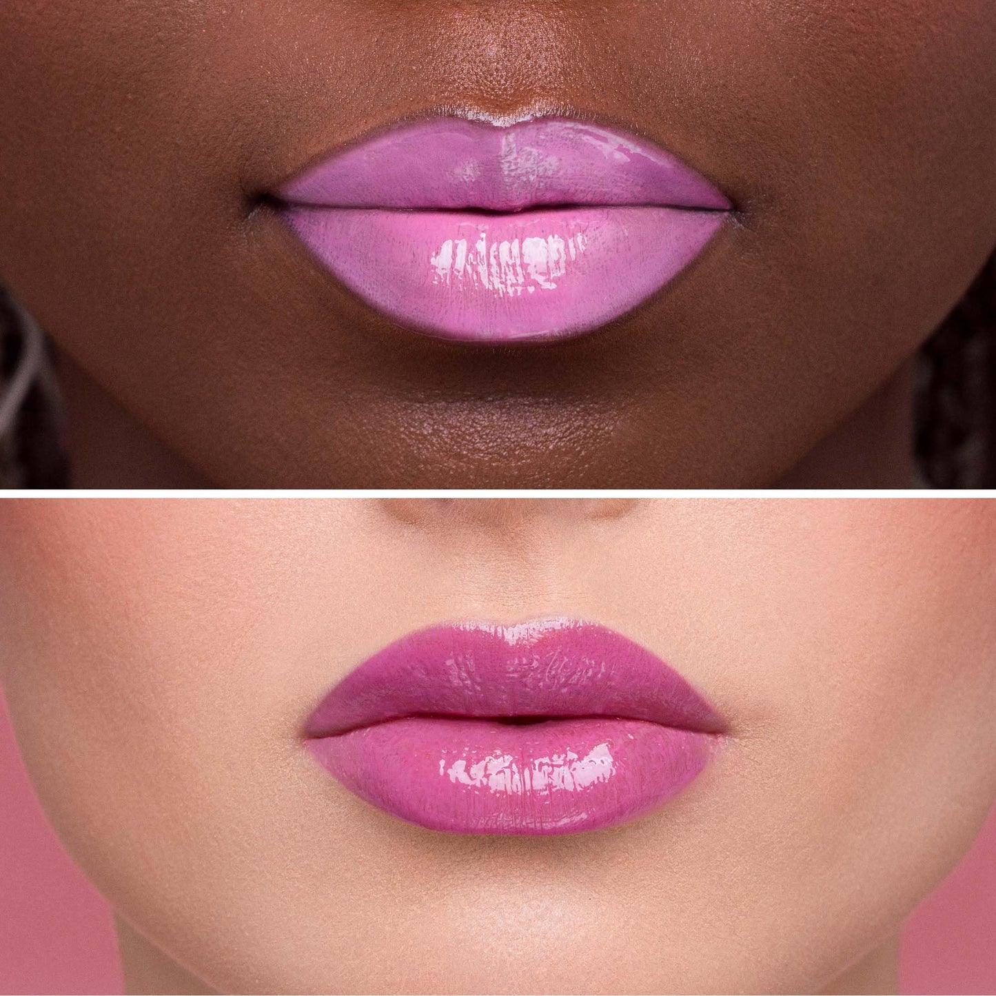 Juvia's Place Smoothie Lip Gloss Tutti Fruitty - Hydrating Cream Lipgloss with Pink & Mauve Tones - Non Sticky Plumping Glosses - High Shine Lipgloss