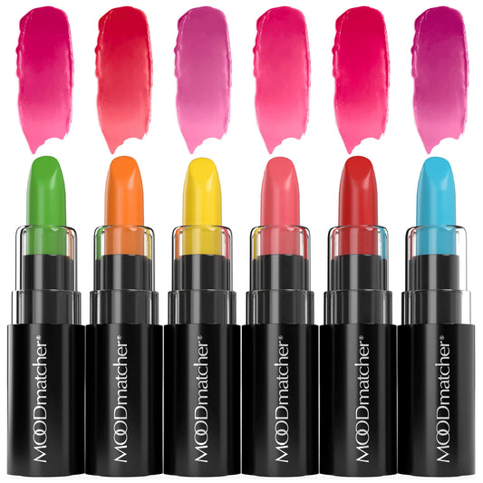 MOODmatcher original Color Changing Lipstick - 12 Hours Long-Lasting, Moisturizing, Smudge-Proof, Easy to Apply Creamy Lipstick, Glamorous