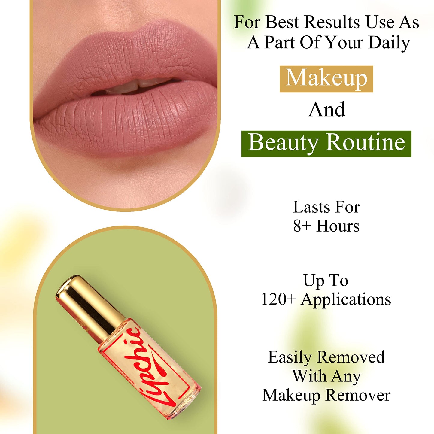 Ella International Lip Chic - 12-Pack All-Day Lipstick Sealer, Smudge-Proof & Long-Lasting, 0.25 oz Each